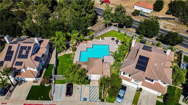 an aerial view of city