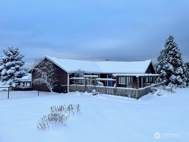 549 Davis Bay Road Lopez Island, WA 98261 - Photo 32 of 34 a view of a house with a snow in front of house