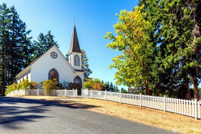 a view of a city with an ocean view