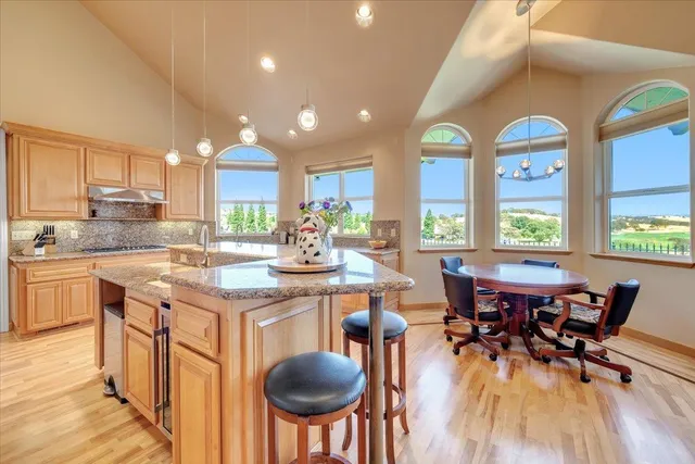 a view of an outdoor sitting area