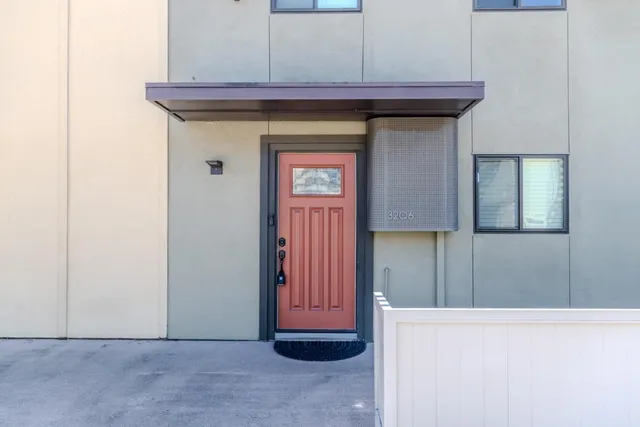 a view of hallway with stairs