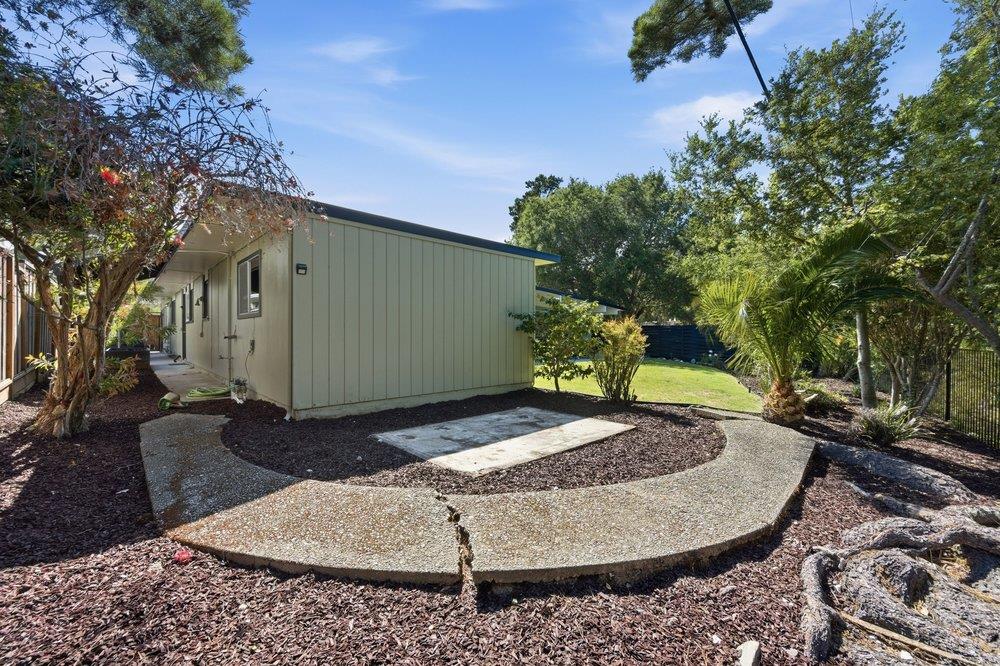 2203 Allegheny Way San Mateo, CA 94402 - Photo 32 of 56 a view of a backyard with plants and trees