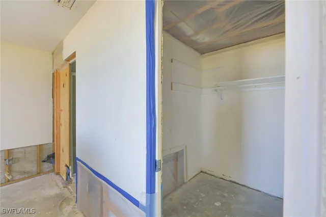 a view of an empty room