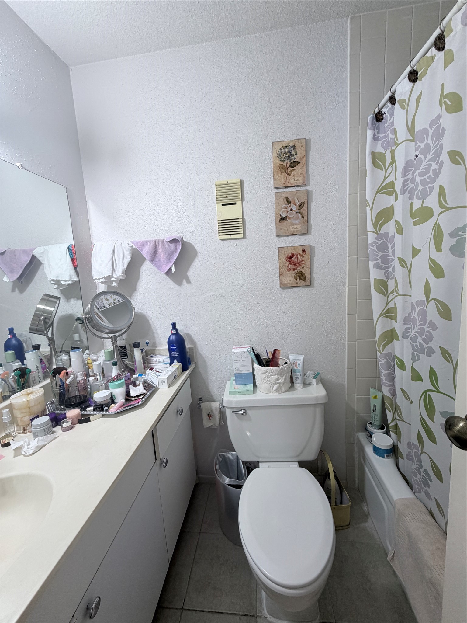 10100 South Gessner Road, Unit 606 Houston, TX 77071 - Photo 9 of 12 a bathroom with a sink mirror toilet and painting on wall