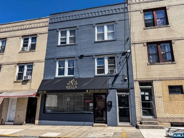 a view of a building with a outdoor space
