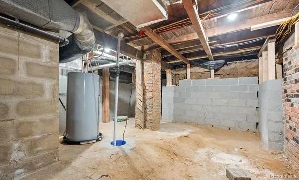 a view of a storage room