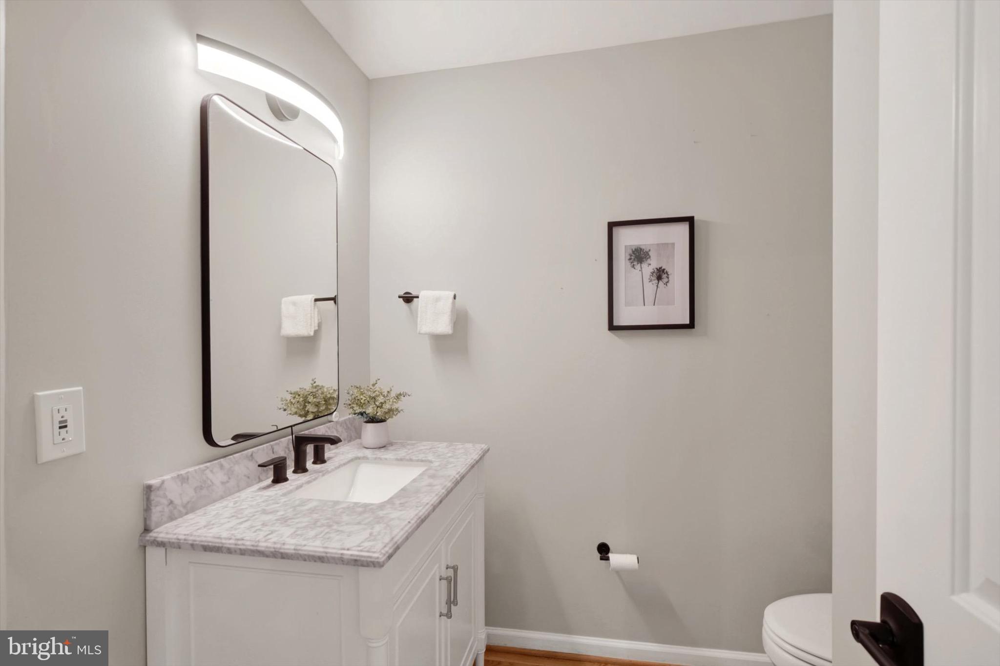 900 Stags Head Road Towson, MD 21286 - Photo 17 of 83 a bathroom with a sink vanity mirror and toilet