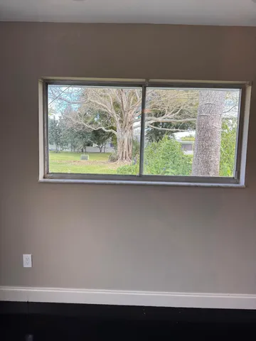 a view of a window in a room
