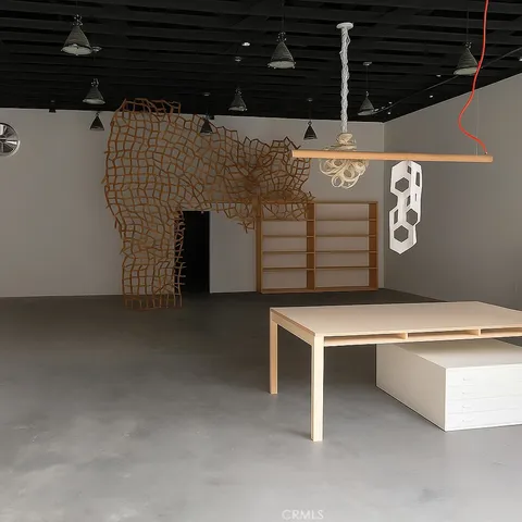 a room with a fireplace