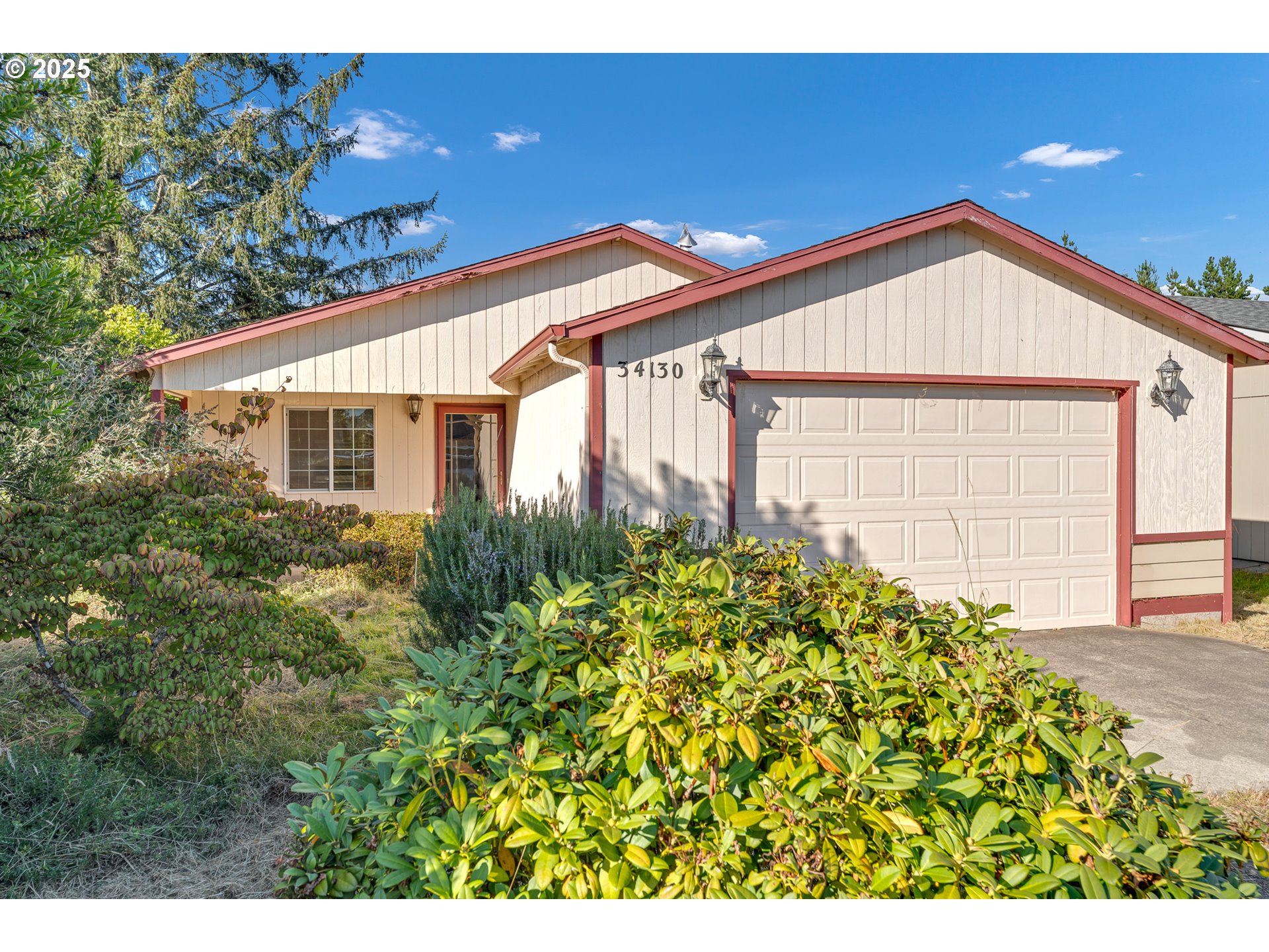 34130 Pintail Avenue Nehalem, OR 97131 - Photo 1 of 25 a view of a house with a small yard and potted plants