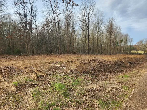 a view of field with trees in the background