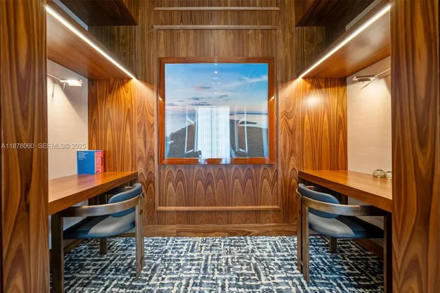 a view of a bathtub in a bathroom