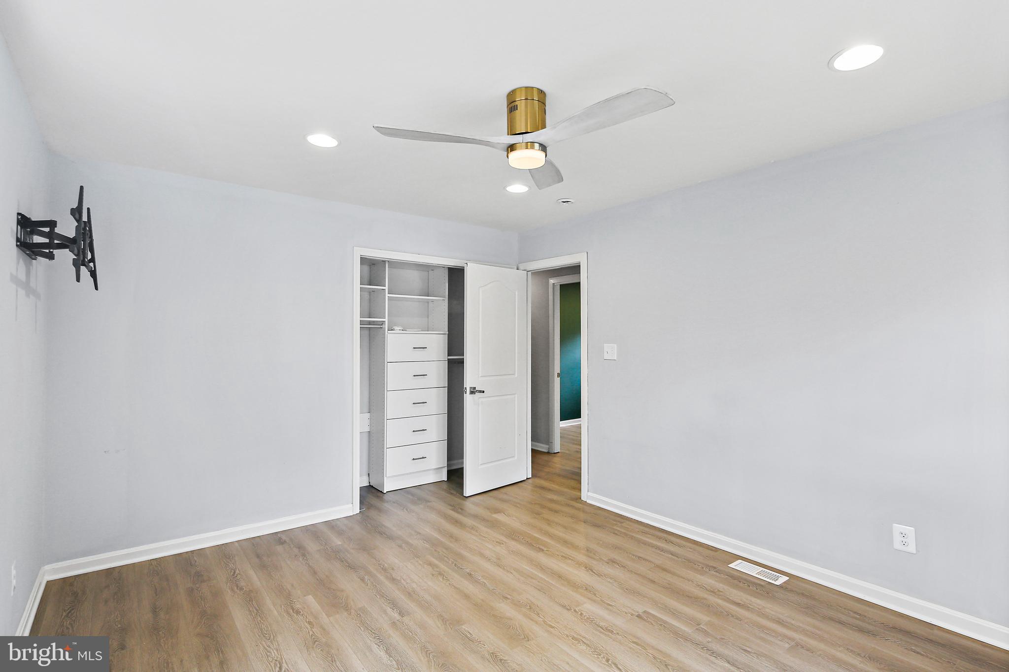 2847 Carrollton Road Annapolis, MD 21403 - Photo 12 of 30 Primary Bedroom w/Closet Built-Ins & Ceiling Fan
