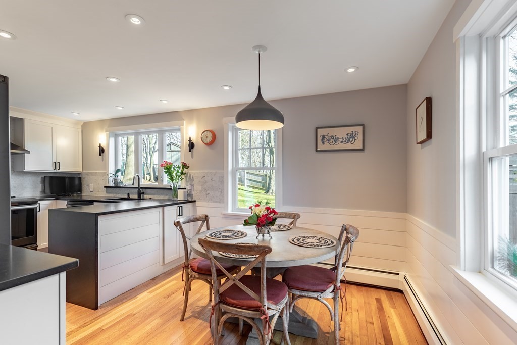 4 Abernathy Way Marblehead, MA 01945 - Photo 7 of 28 a dining room with furniture a chandelier and window
