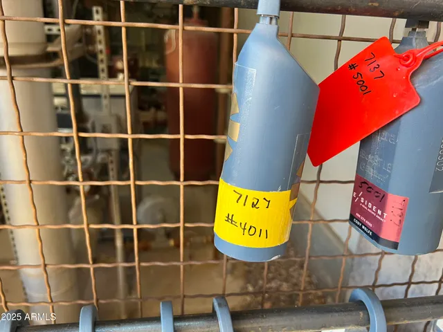 a view of a room with shelves