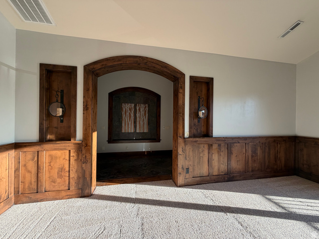 4536 North 475 East Provo, UT 84604 - Photo 39 of 65 Archway entry with rich wood paneling and trim
