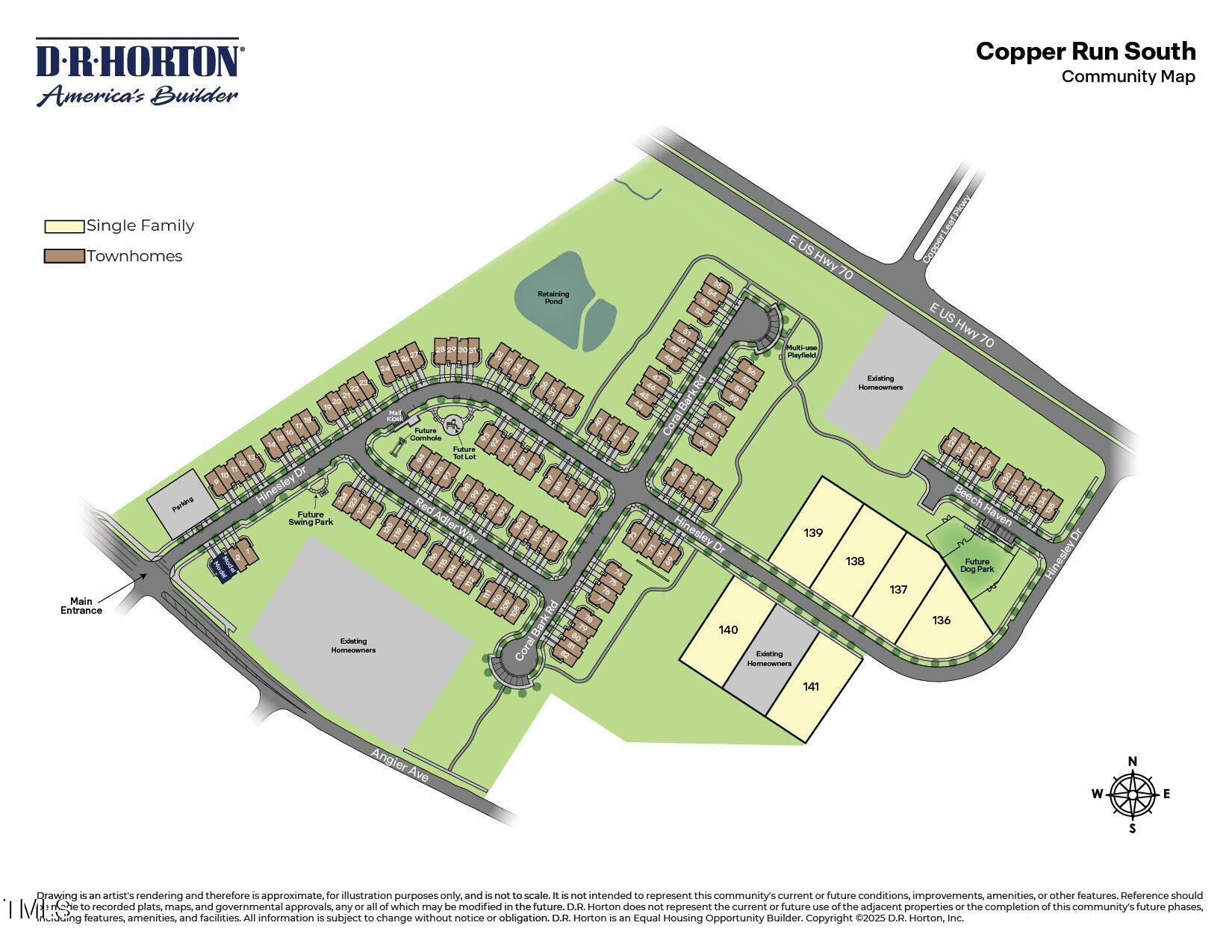 1812 Hinesley Road Durham, NC 27703 - Photo 30 of 30 Copper Run South-Site Map
