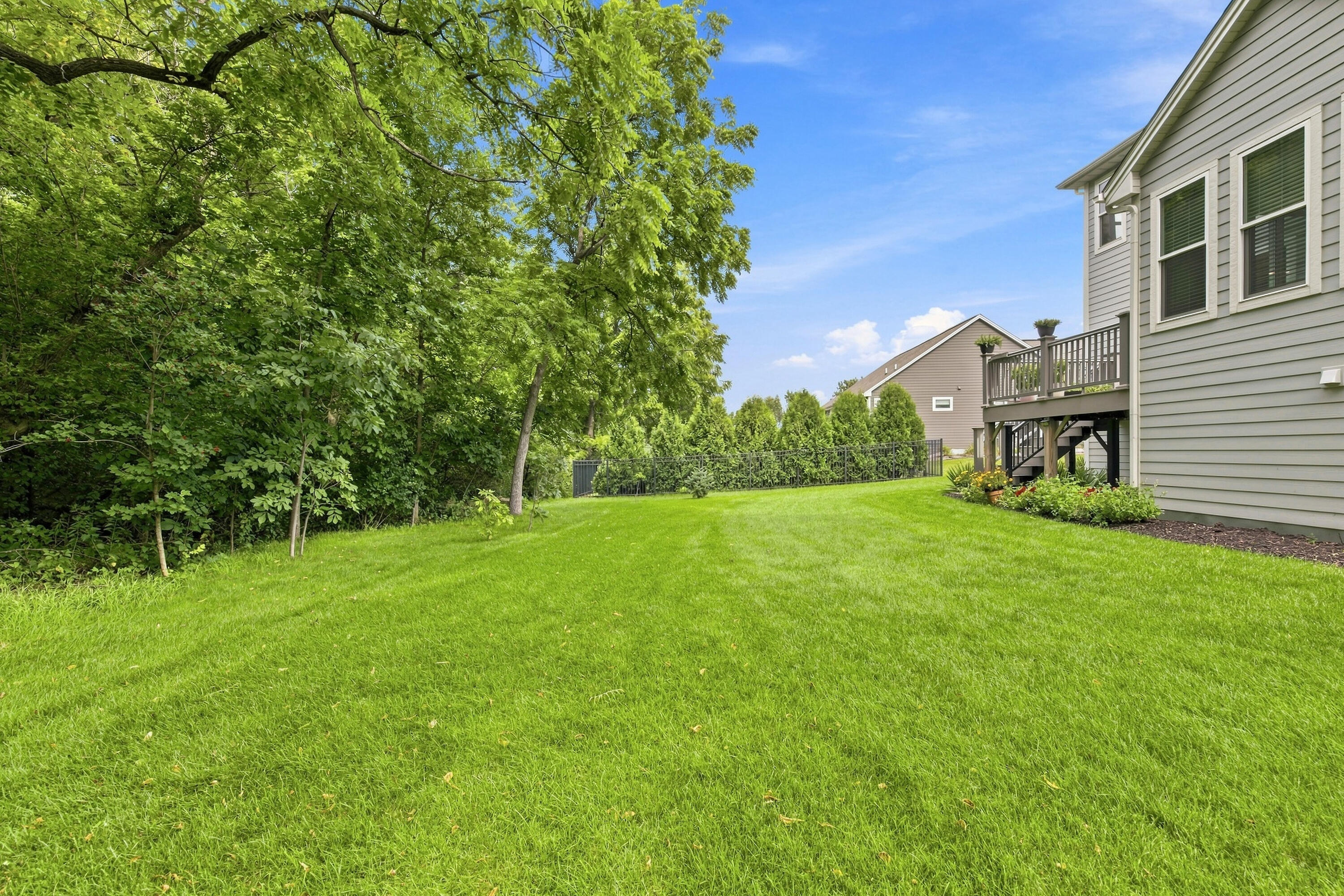 8570 83rd Street Pleasant Prairie, WI 53158 - Photo 39 of 44 Mature Trees behind Home Provide Privacy