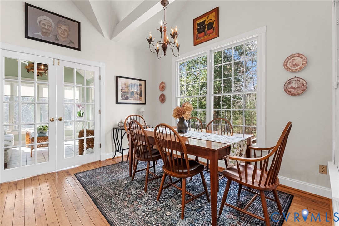 13300 Old Telegraph Road Providence Forge, VA 23140 - Photo 14 of 46 a view of a dining room with furniture and wooden floor