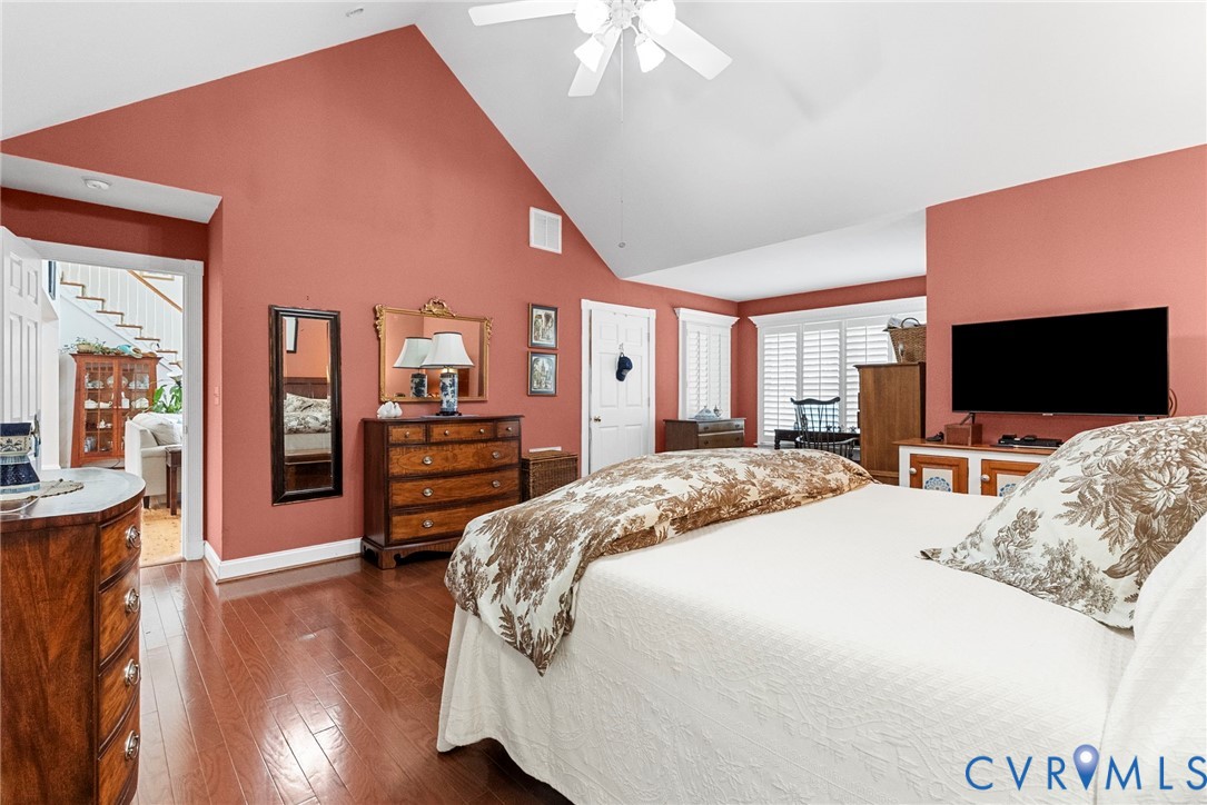 13300 Old Telegraph Road Providence Forge, VA 23140 - Photo 23 of 46 a bedroom with a bed and a flat screen tv