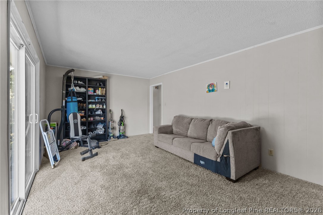 908 Ruton Court Fayetteville, NC 28303 - Photo 15 of 29 a living room with furniture a ceiling fan and a window