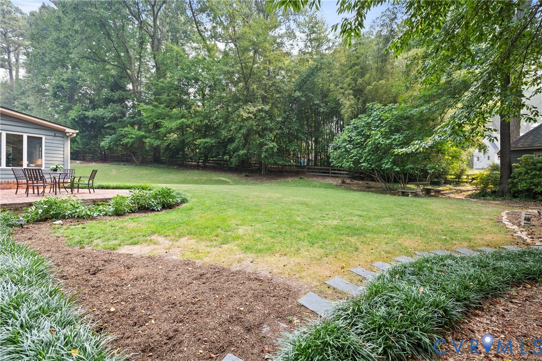 4501 Menokin Road Richmond, VA 23225 - Photo 40 of 42 Expansive backyard featuring a large lawn, mature