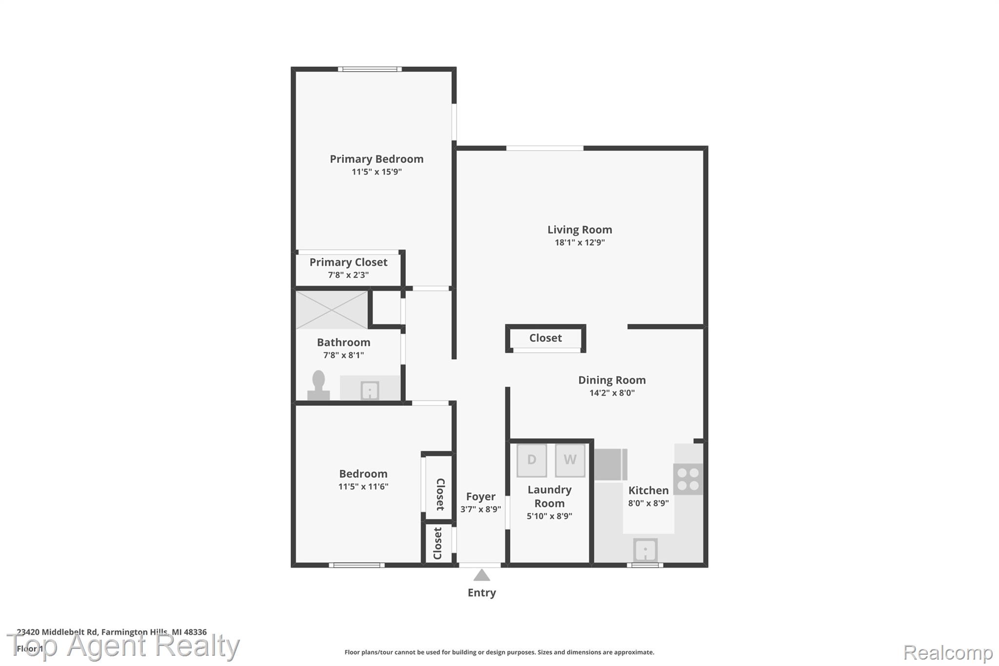 23420 Middlebelt Road Farmington, MI 48336 - Photo 32 of 32 Floor plan