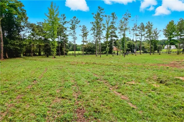 a view of a green field