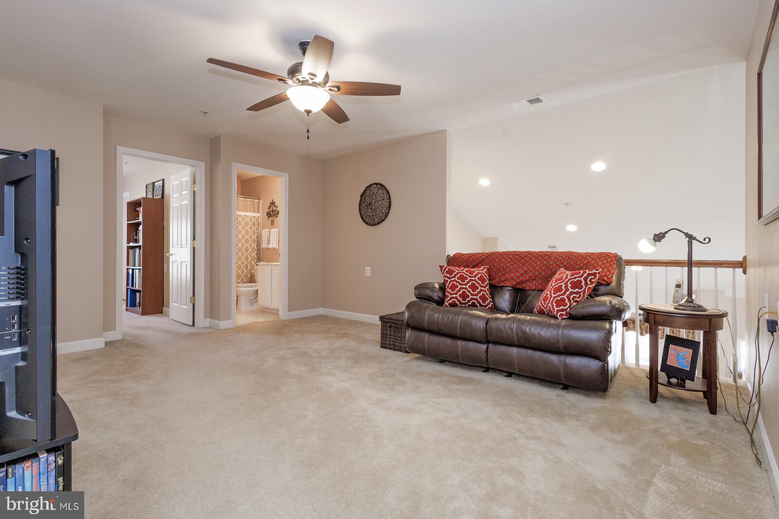 7224 Ivy Bank Road Laurel, MD 20707 - Photo 32 of 37 LOFT FEATURES A LIGHT / CEILING FAN TOO!
