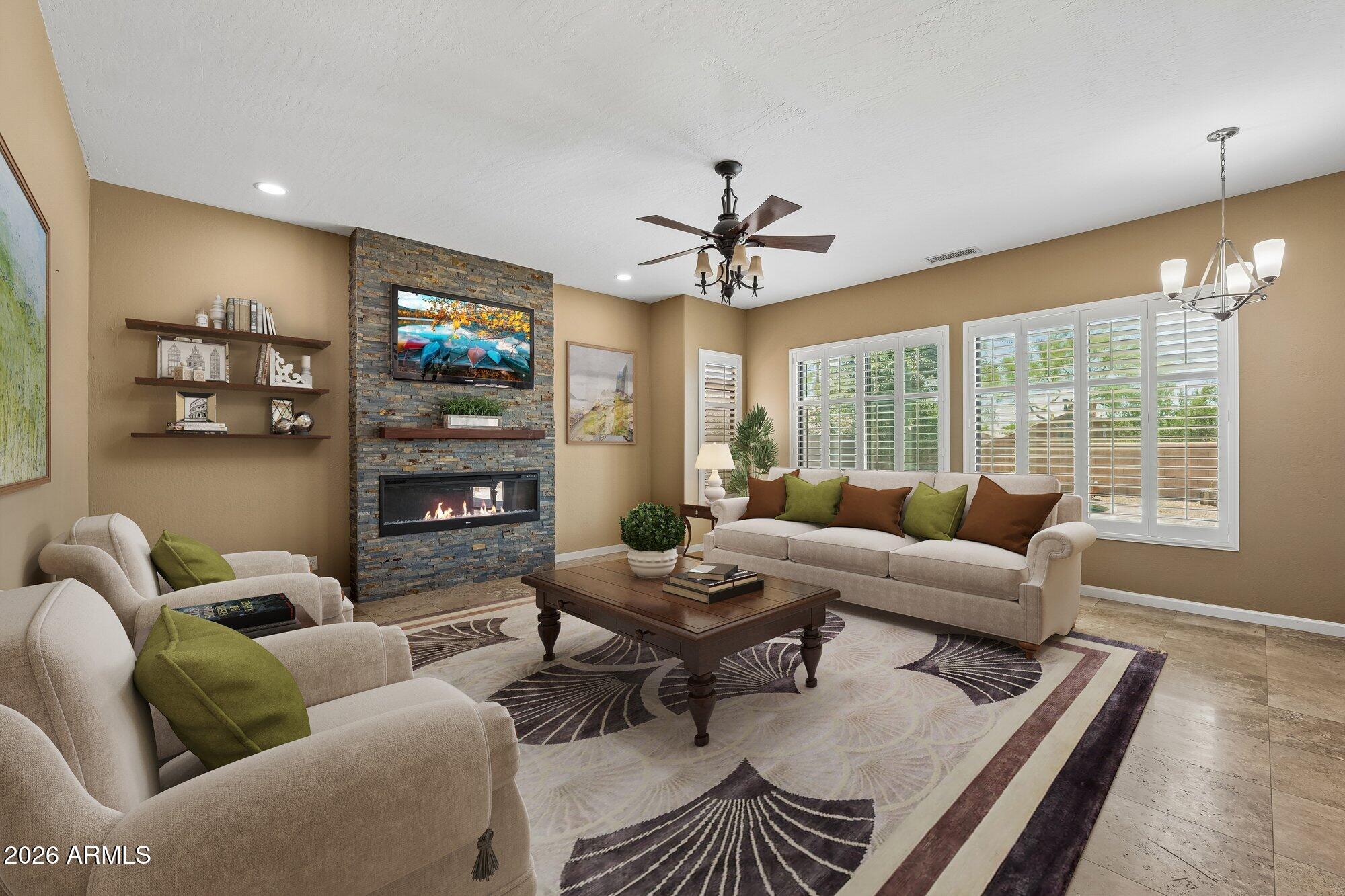 4511 East Swilling Road Phoenix, AZ 85050 - Photo 8 of 36 Living Room staged 2