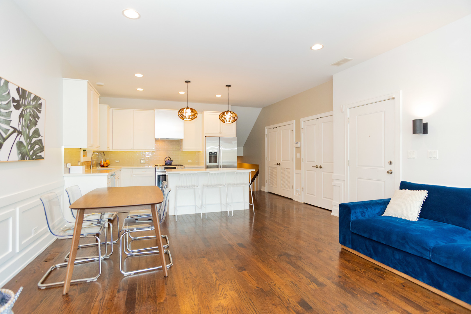 2453 West Irving Park Road, Unit 1E Chicago, IL 60618 - Photo 6 of 23 a view of kitchen with dining table and chairs