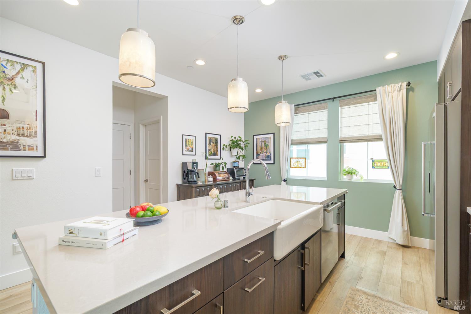 715 Rockview Road Novato, CA 94949 - Photo 3 of 35 Large island with farmhouse sink.