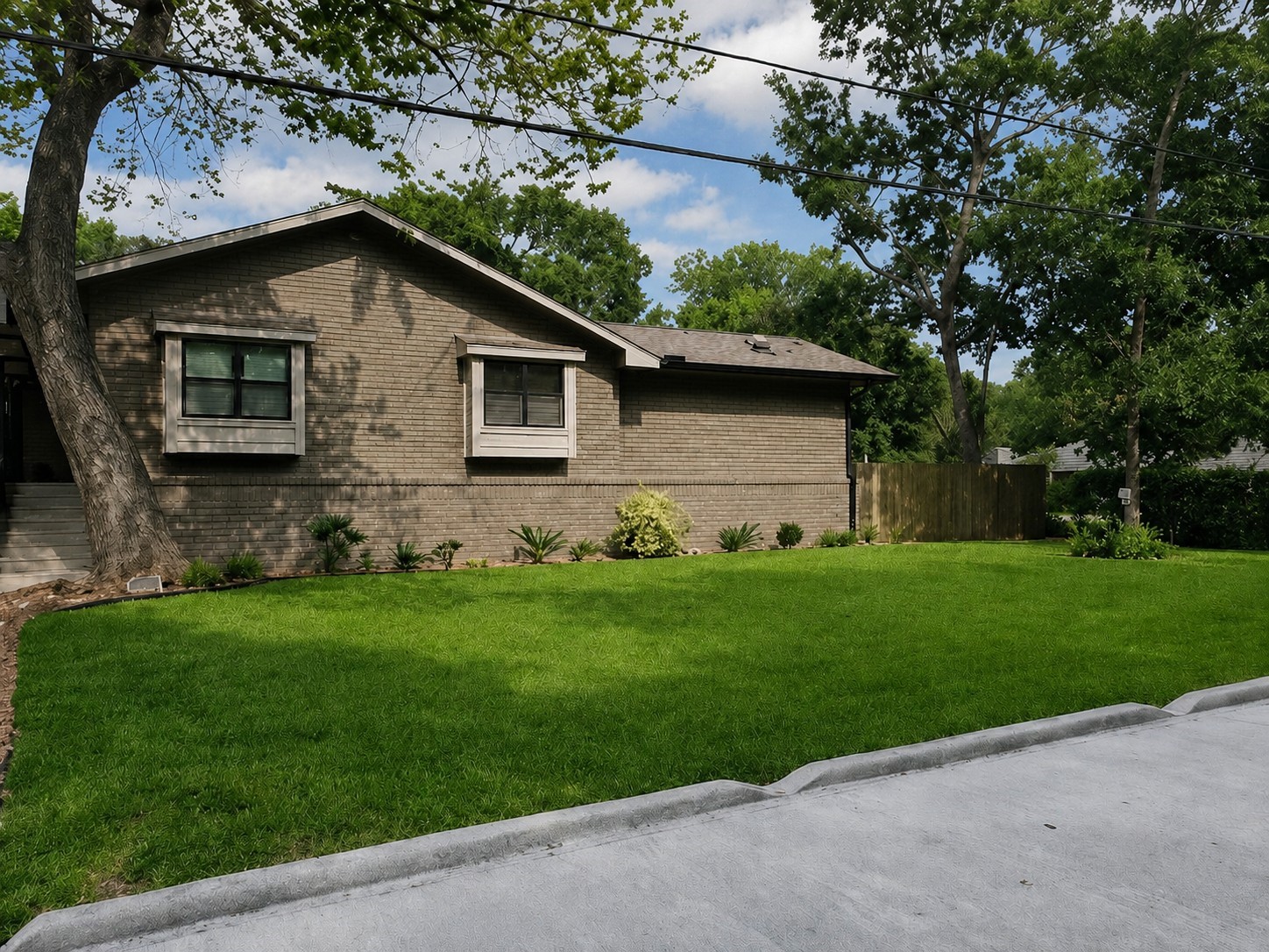5 Tree Frog Drive Houston, TX 77074 - Photo 25 of 25 a front view of house with yard and green space