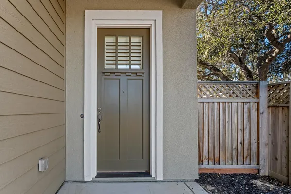a view of front door