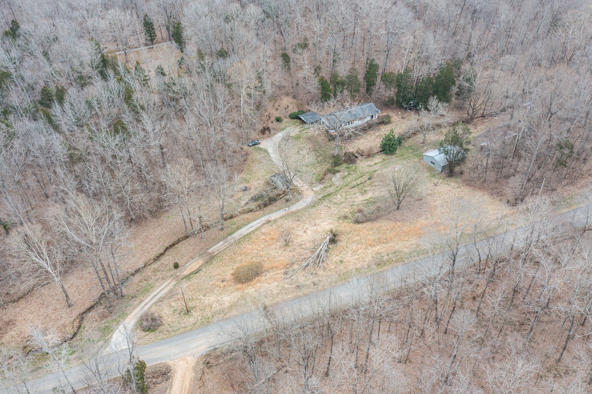 2434 Greenbriar Road Waverly, TN 37185 - Photo 2 of 21 a view of a dry yard with trees