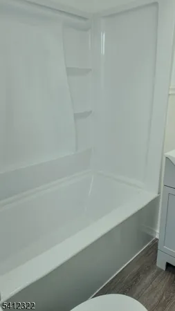 a close up of a bathtub