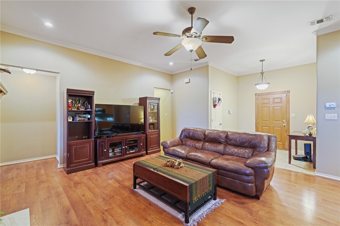 314 Hancock Odem, TX 78370 - Photo 15 of 30 a living room with furniture and a flat screen tv