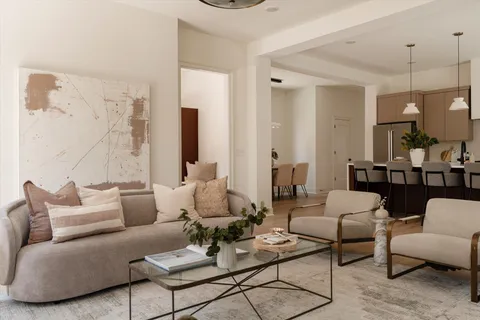 a view of a door and a window