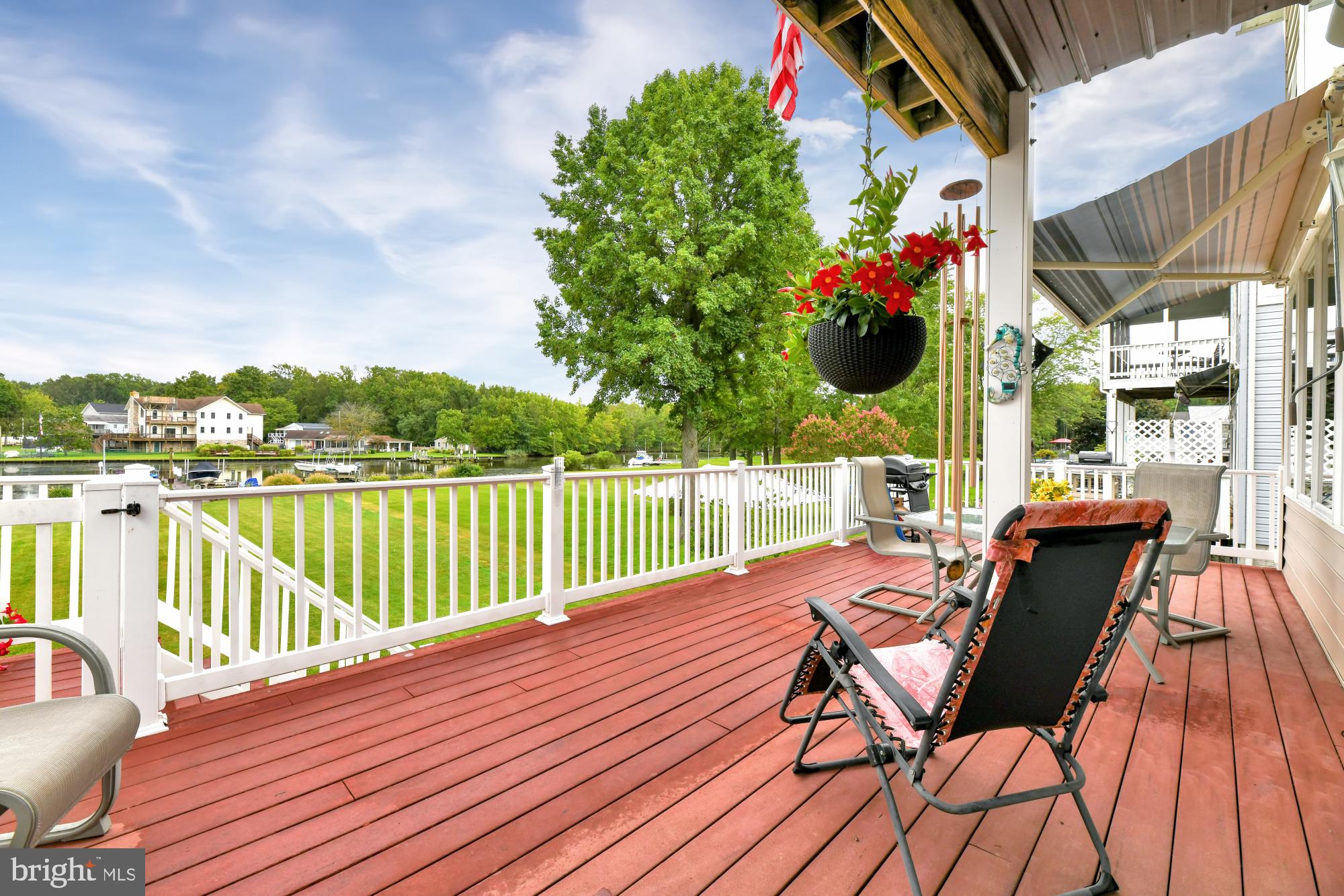 1335 South Seneca Road Baltimore, MD 21220 - Photo 39 of 48 Rear Deck with Awning
