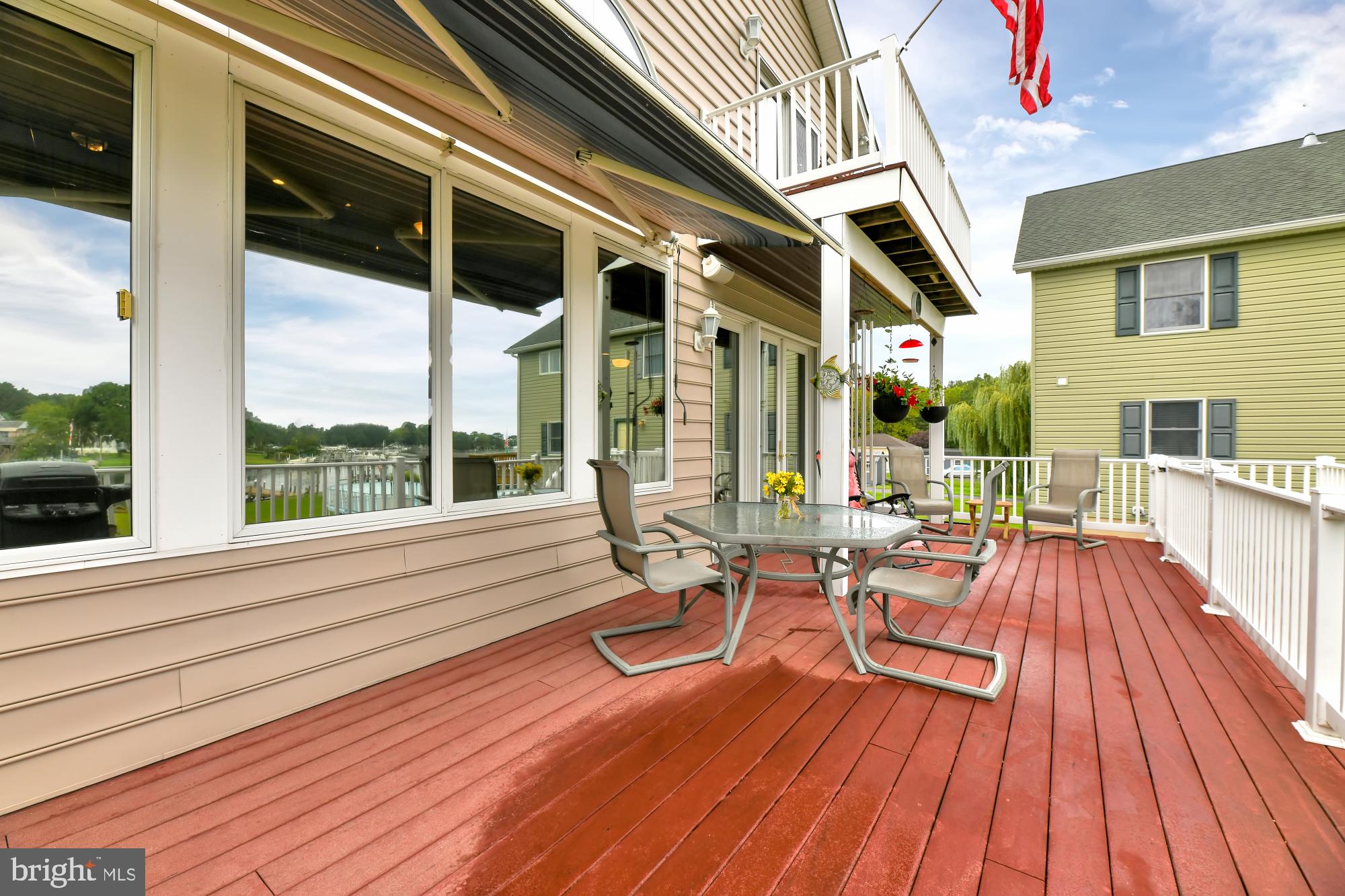 1335 South Seneca Road Baltimore, MD 21220 - Photo 40 of 48 Rear Deck with Awning