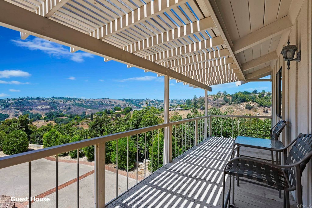 2627 Via Oeste Drive Fallbrook, CA 92028 - Photo 19 of 41 a view of a balcony with furniture