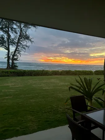 a view of a ocean from a balcony