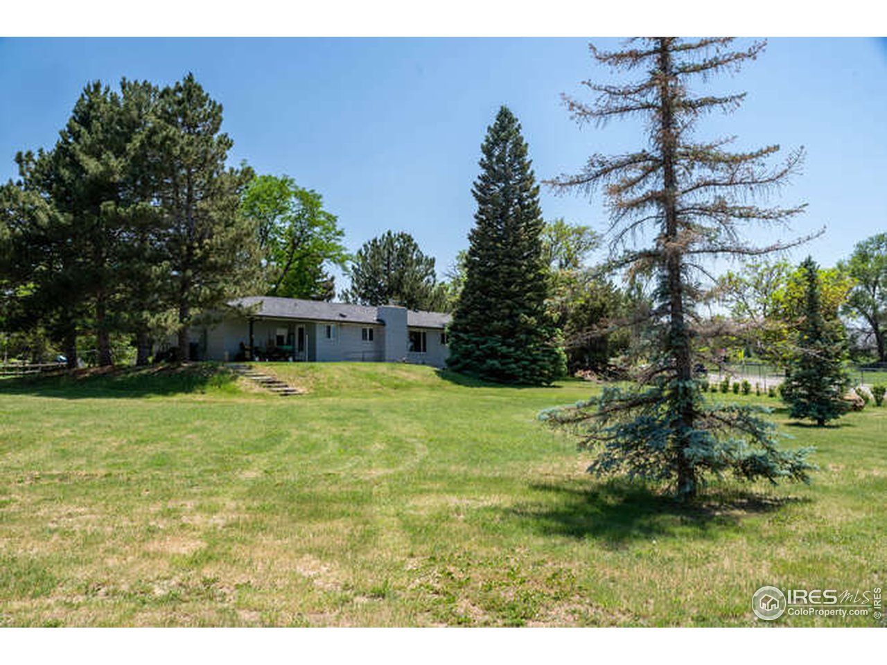 8829 Marathon Road Niwot, CO 80503 - Photo 31 of 33 A view from the edge of the yard looking towards the house WWWAAAAYYY up there