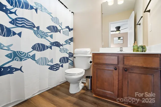 a close view of a closet door