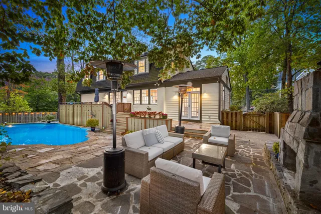 a view of balcony with outdoor seating