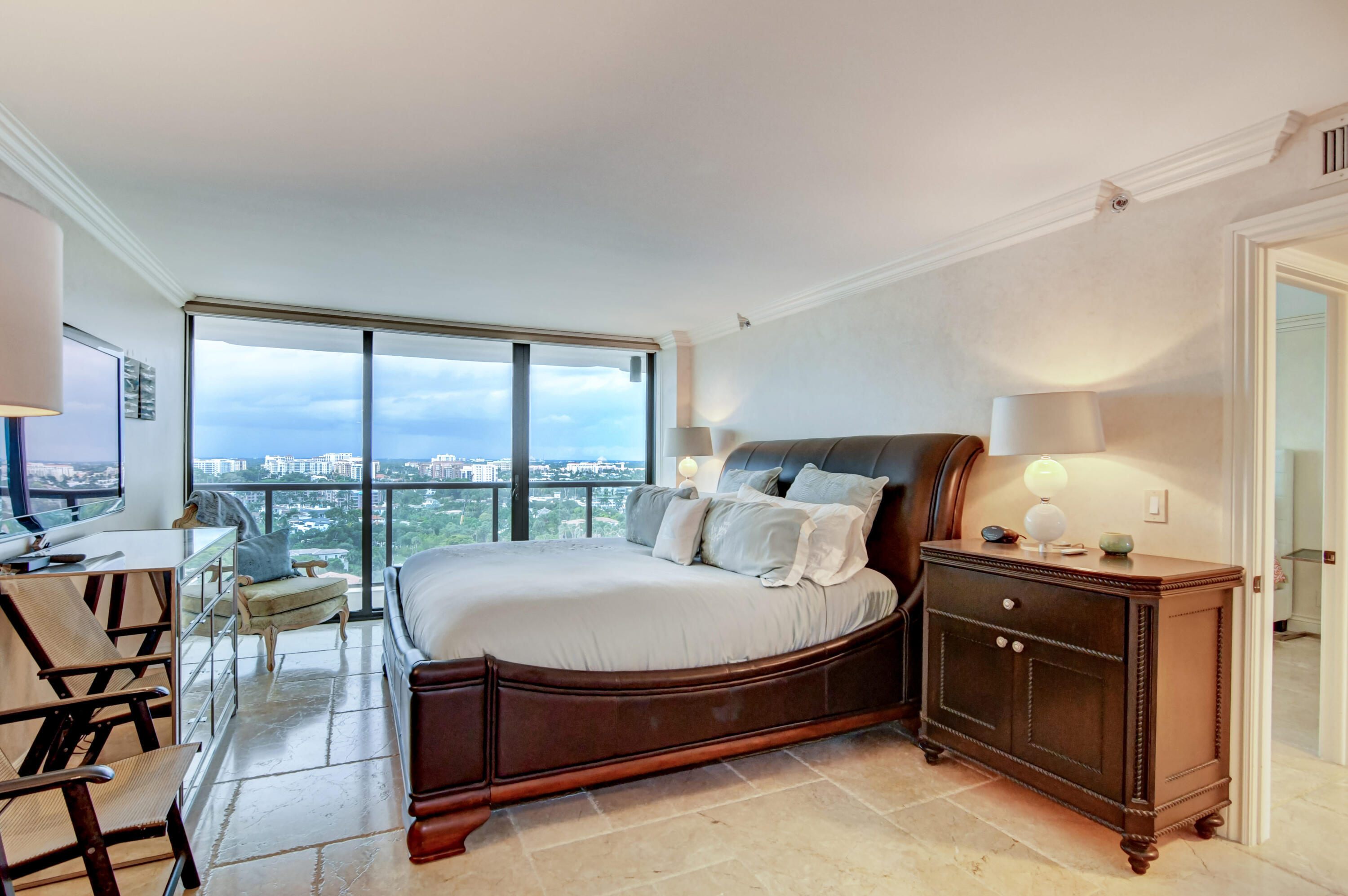 250 South Ocean Boulevard, Unit 16C Boca Raton, FL 33432 - Photo 18 of 85 Balcony Off of the Master Suite