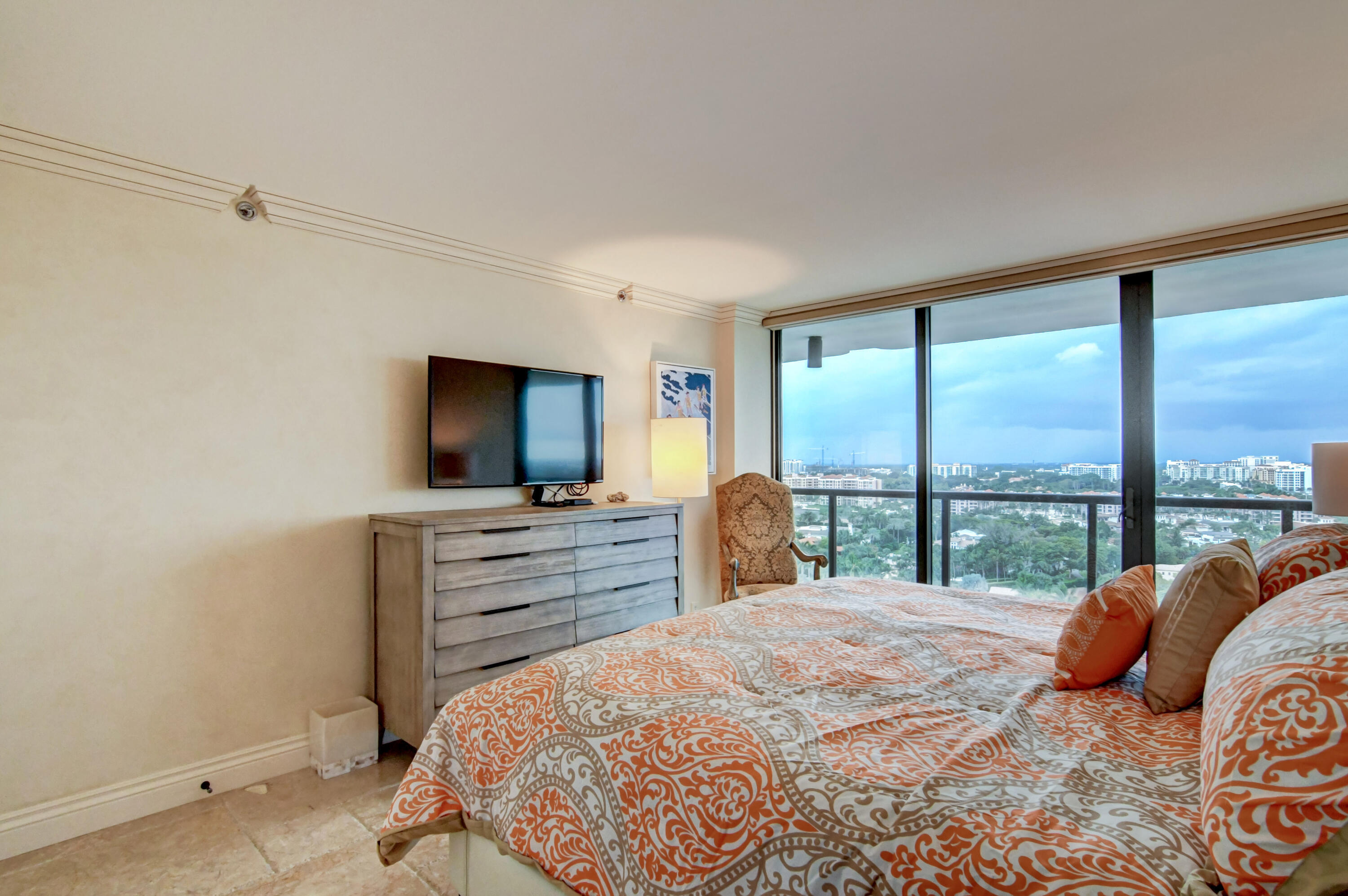 250 South Ocean Boulevard, Unit 16C Boca Raton, FL 33432 - Photo 33 of 85 Lake Boca View from Guest Bedroom
