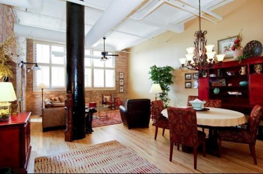 1000 West Washington Boulevard, Unit 406 Chicago, IL 60607 - Photo 3 of 8 a view of a dining room with furniture and window