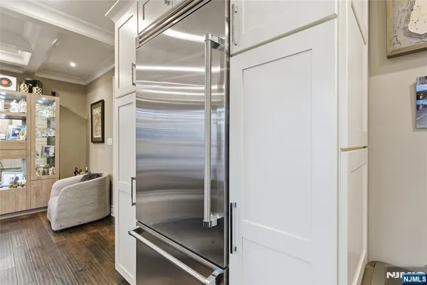 a bathroom with a tub and shower