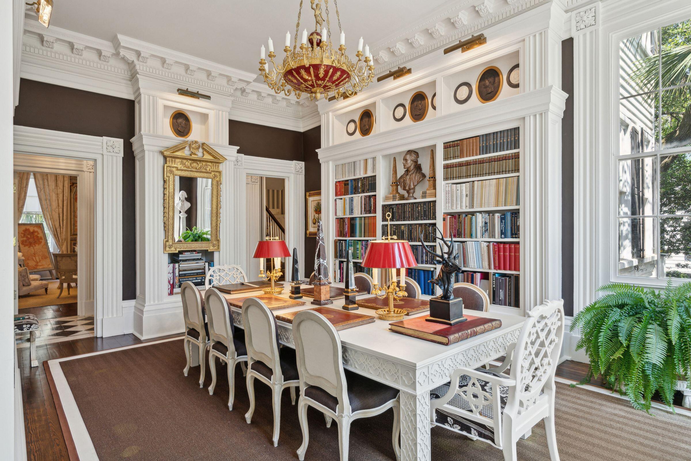 172 Tradd Street Charleston, SC 29401 - Photo 17 of 63 Dining and Library